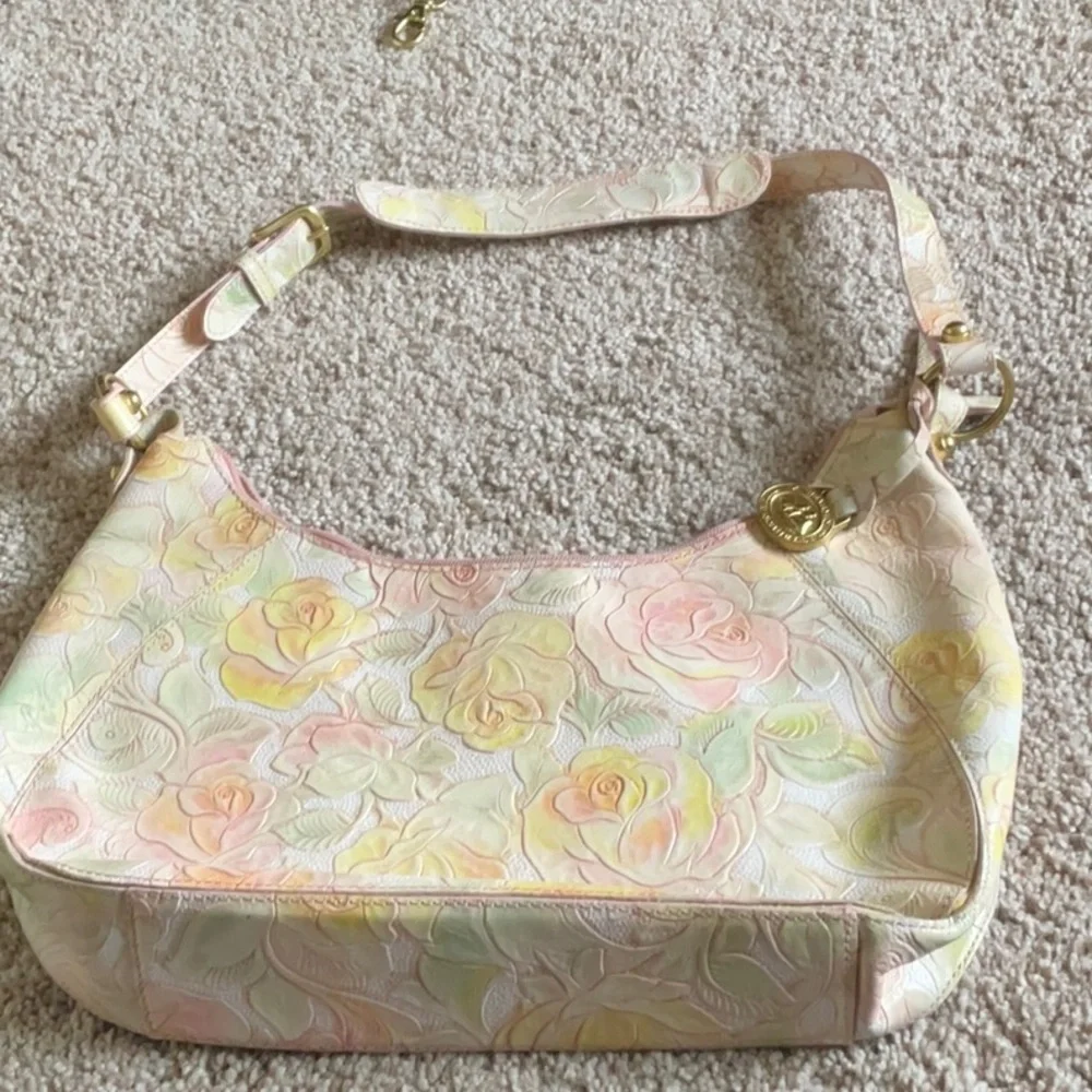 Brahmin Floral Shoulder Bag in Pastel Hues - Picture 1 of 1